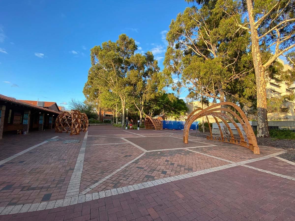 Curtin Pavilions — Timber Pavilions, Curtin University Campus, Western Australia