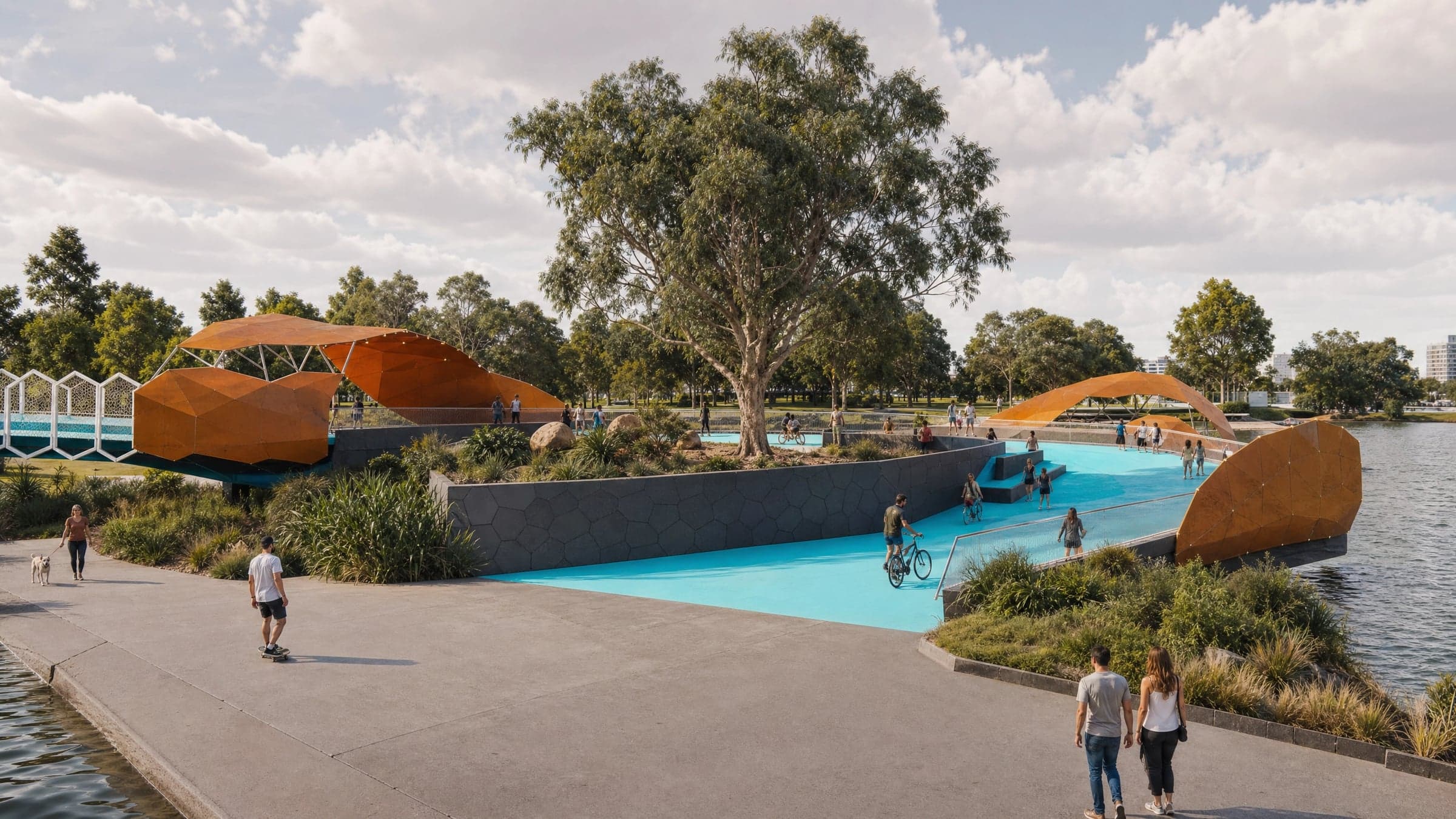 Gold Coast Greenbridge — Landmark Gateway - Unbuilt, HOTA Cultural Precinct, Gold Coast