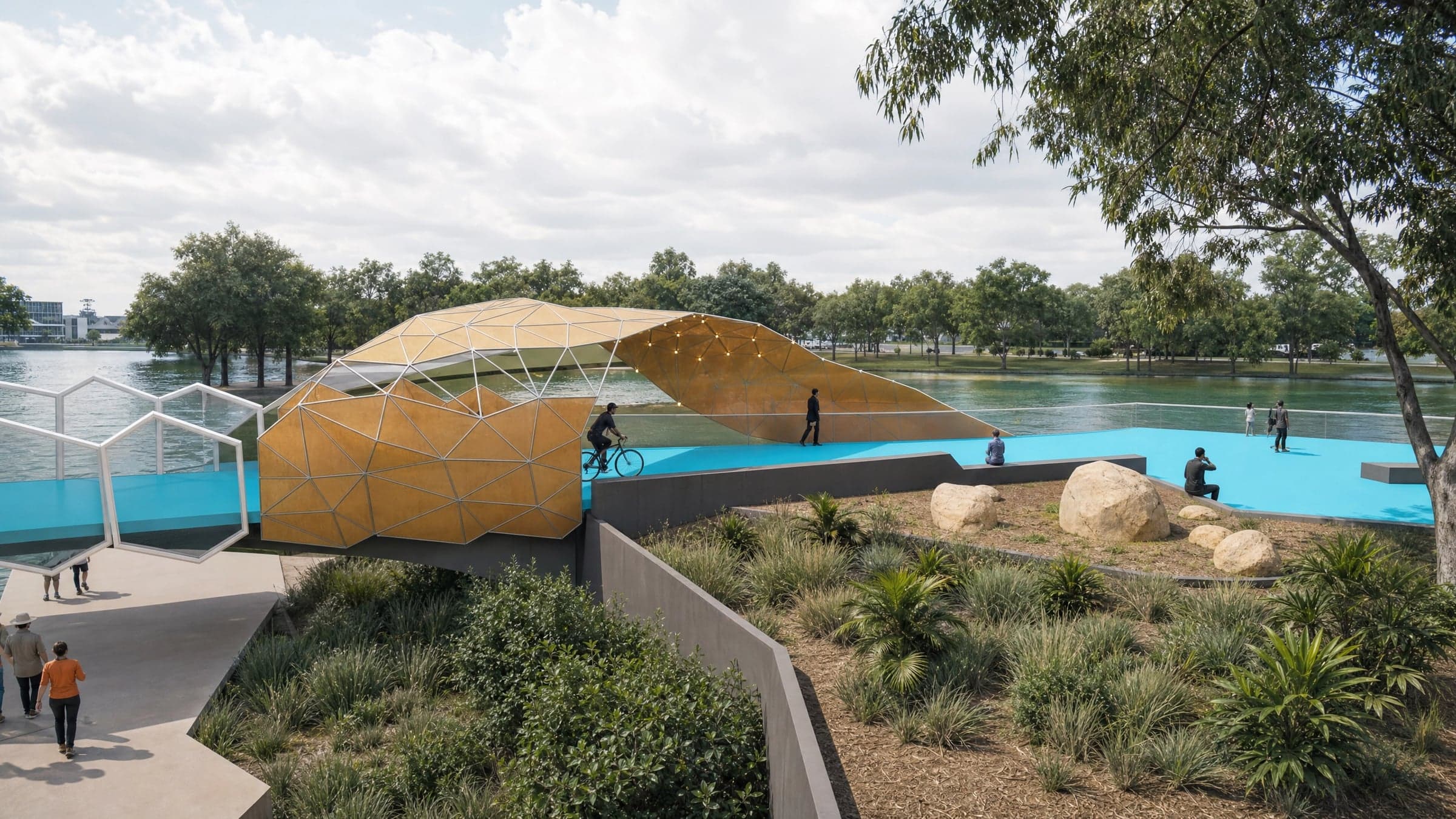 Gold Coast Greenbridge — Landmark Gateway - Unbuilt, HOTA Cultural Precinct, Gold Coast