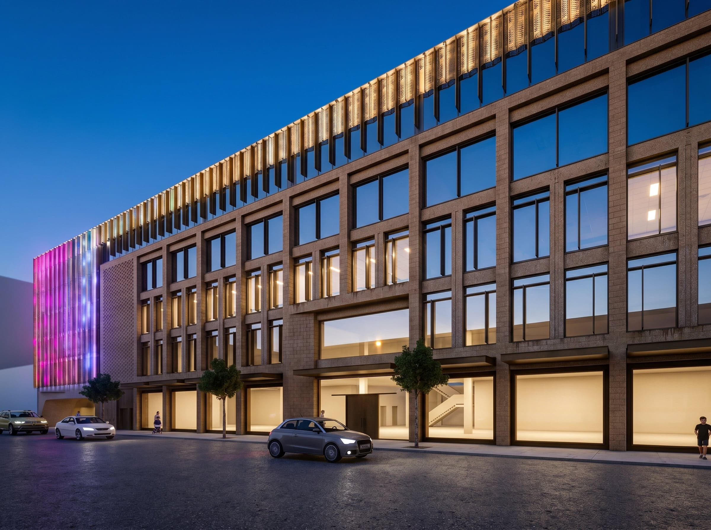 The Veil — Integrated facade and lighting - Unbuilt, Leederville Sq, WA