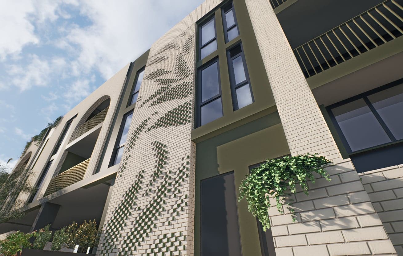 Homecoming — Integrated brick wall, 129 Loftus St, Leederville