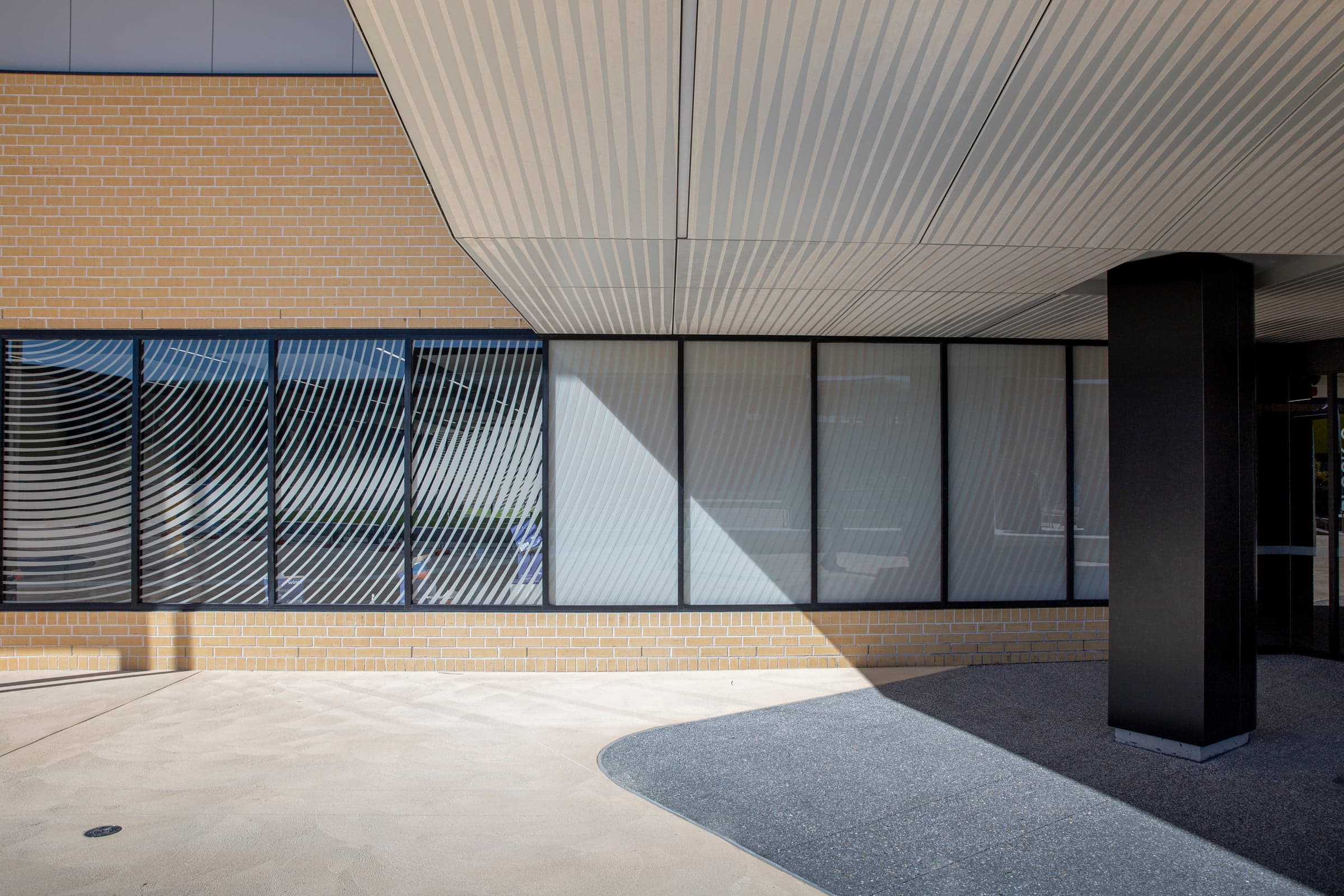 Rhythm and Flow II — Integrated brick, glazing and CFC soffit, Yanchep Secondary College