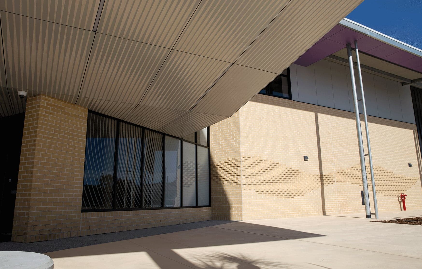 Rhythm and Flow II — Integrated brick, glazing and CFC soffit, Yanchep Secondary College