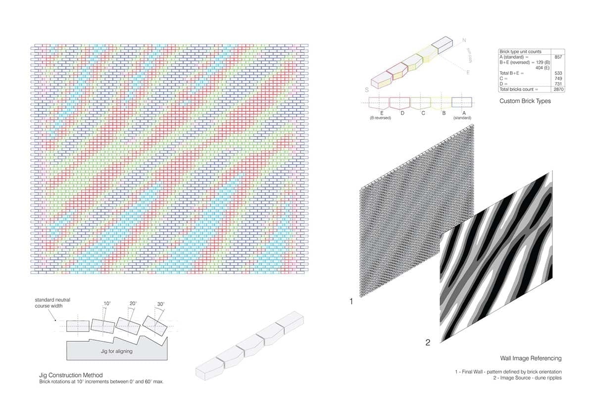 Rhythm and Flow — Integrated brick, glazing and aluminium louvres, Yanchep Secondary College