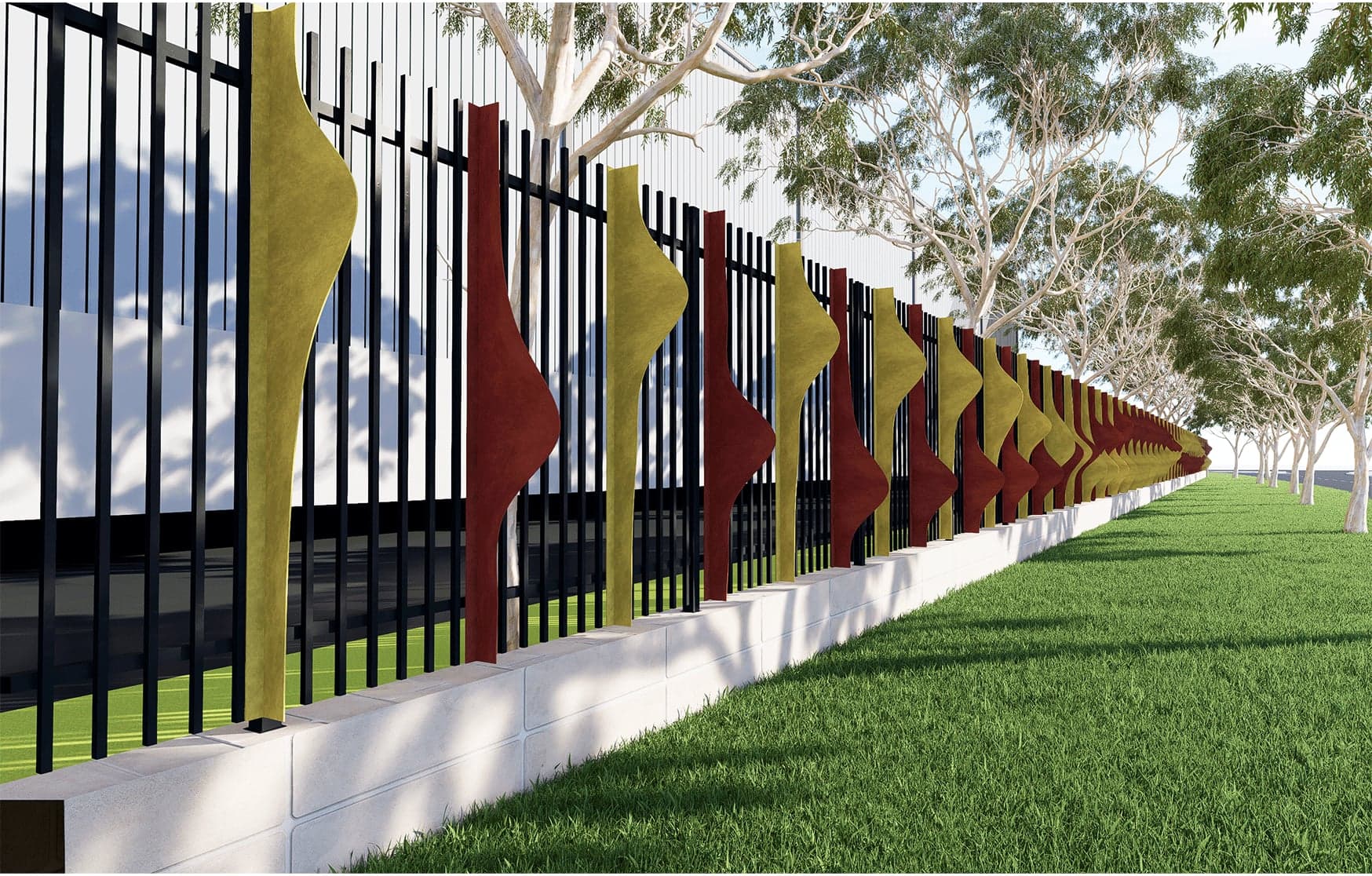 Stirling Crescent Gateway Series — 3 Stage Integrated Fence Artwork, Hazelmere, WA