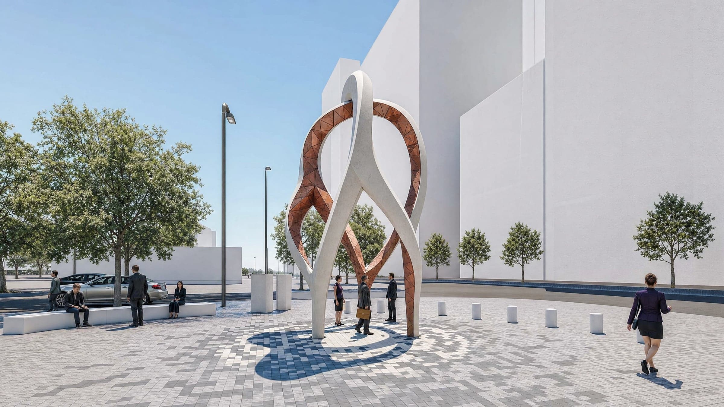 The Form of Dance — Percent for Art: Sculpture, Elizabeth Quay