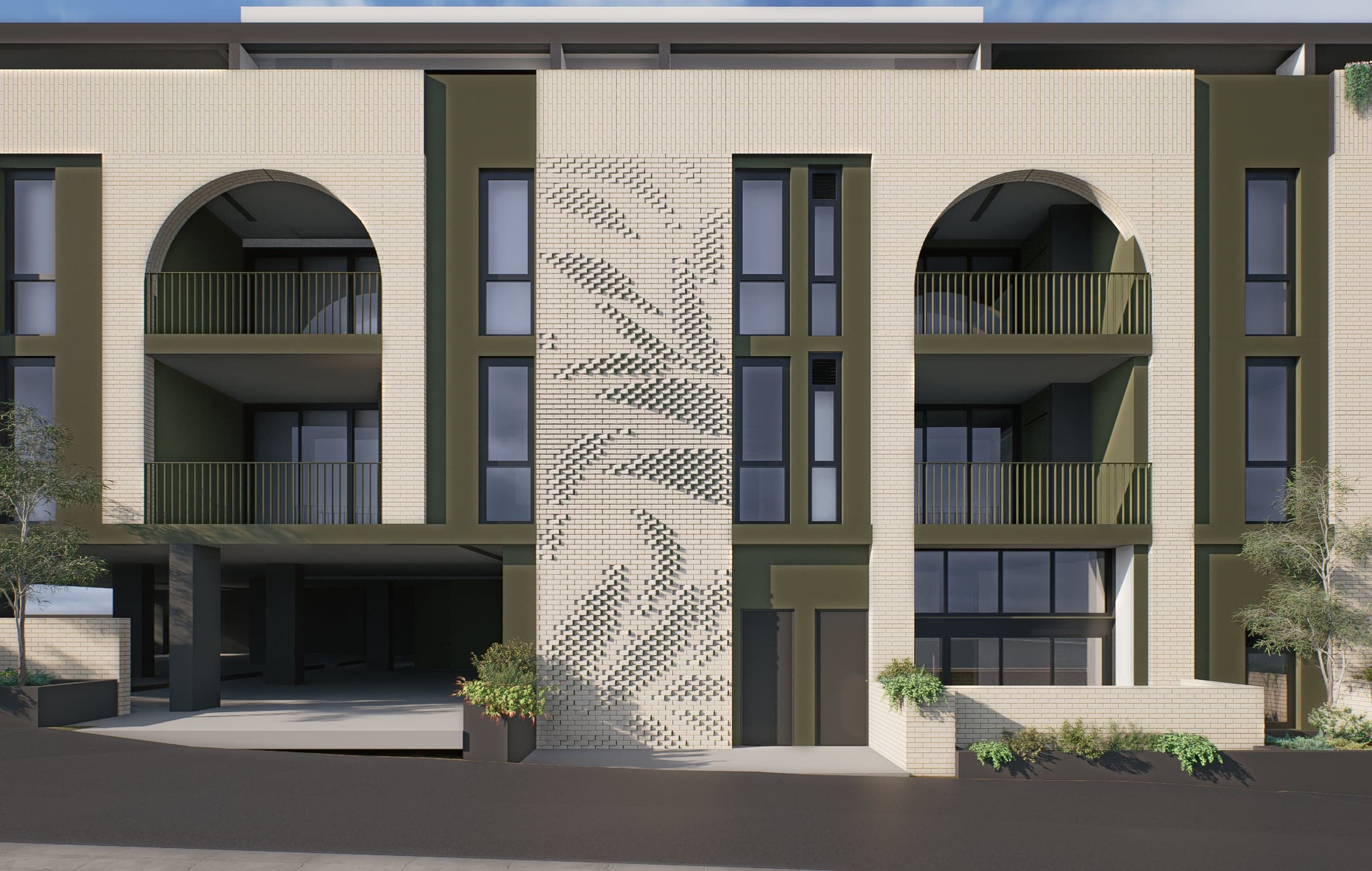 Homecoming — Integrated brick wall, 129 Loftus St, Leederville