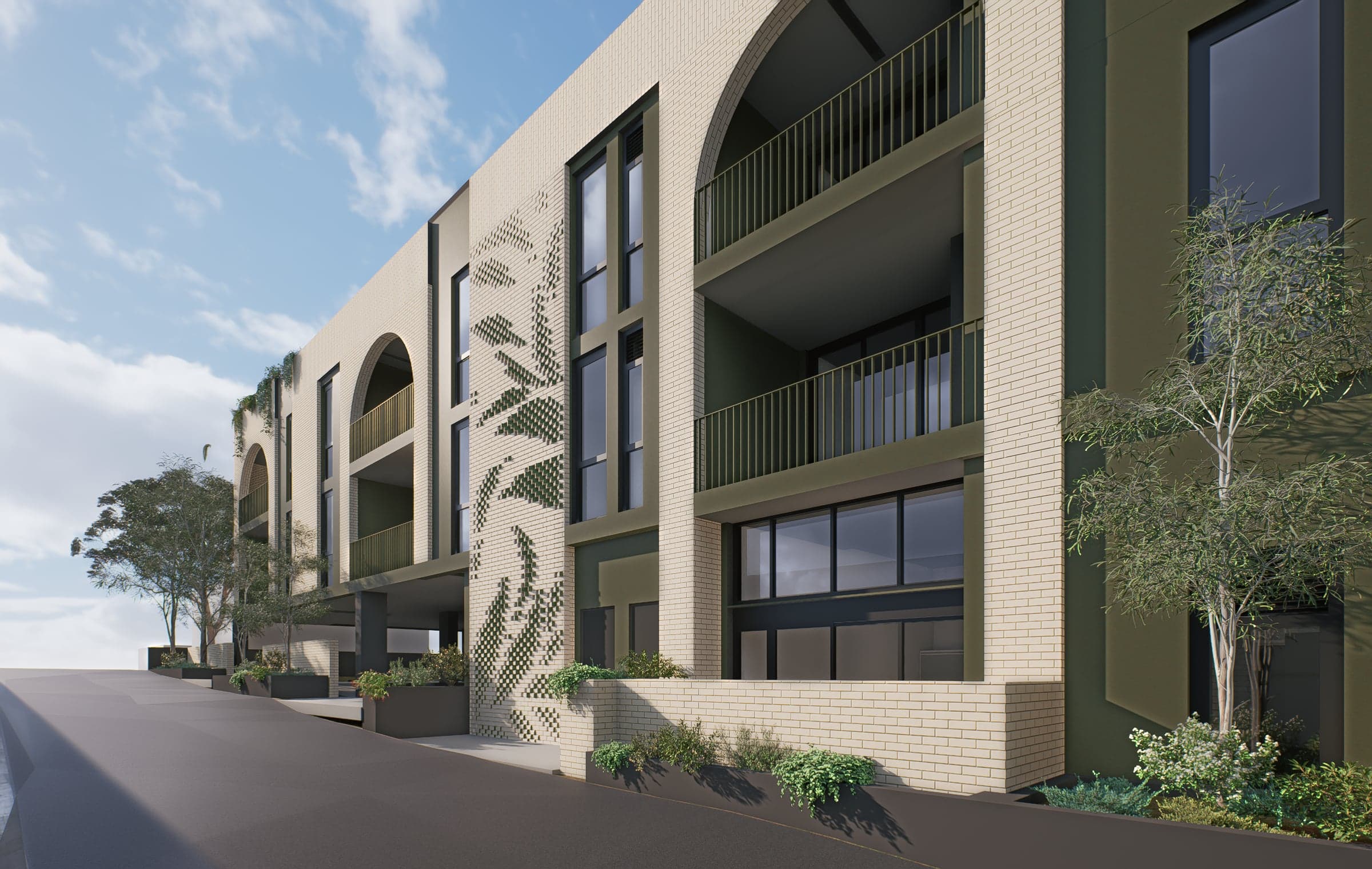 Homecoming — Integrated brick wall, 129 Loftus St, Leederville