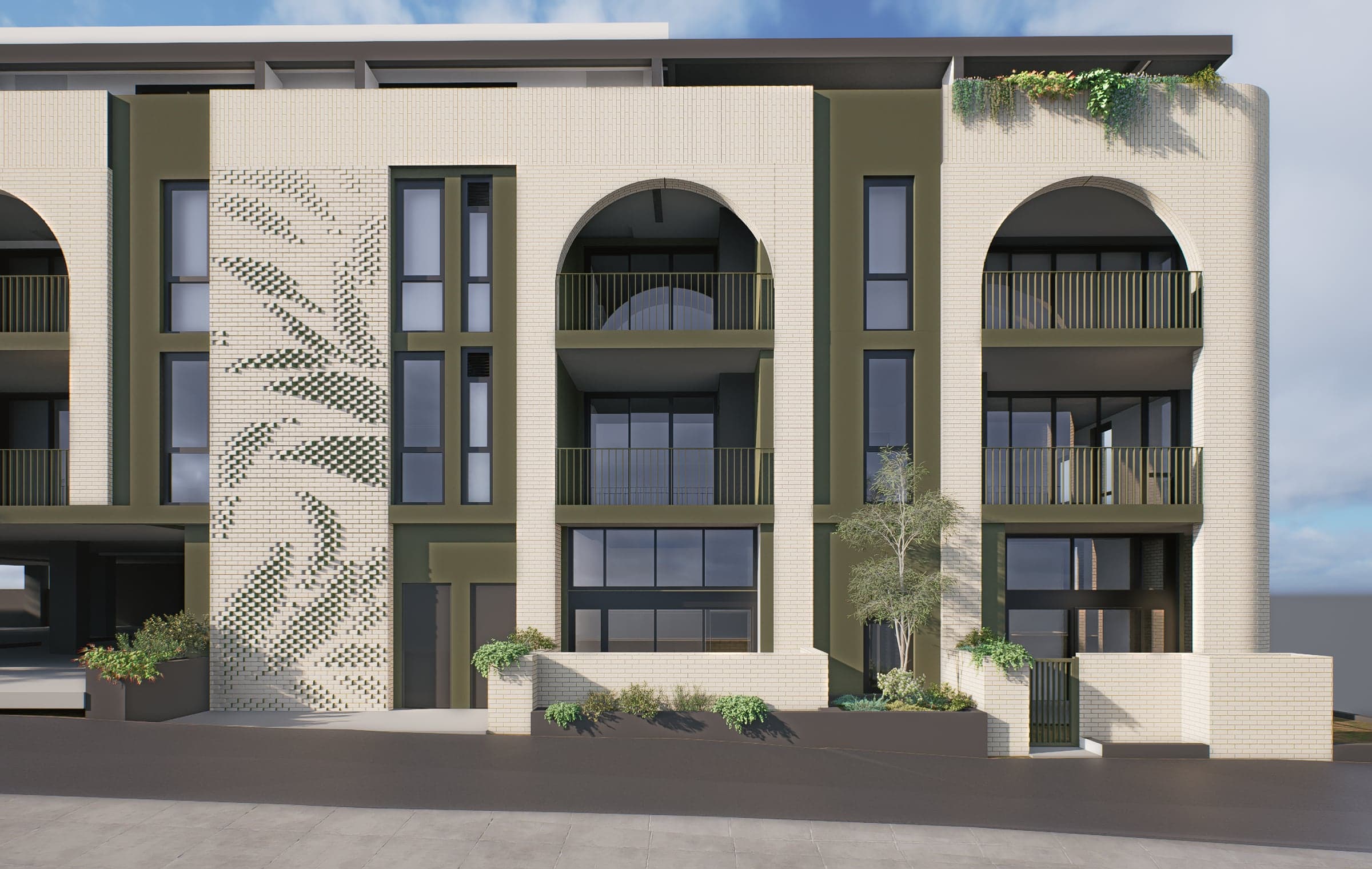 Homecoming — Integrated brick wall, 129 Loftus St, Leederville
