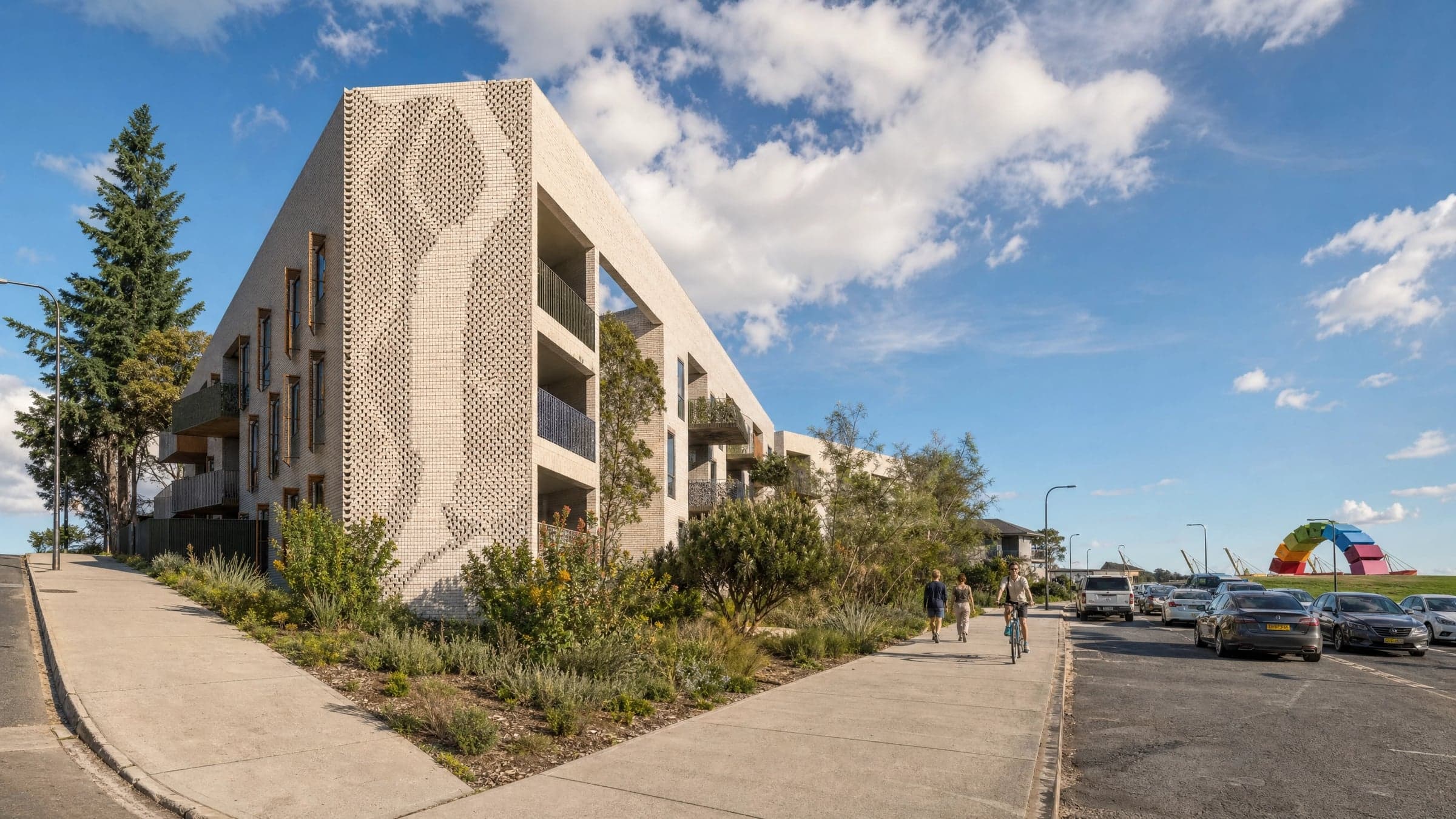 Parallel Shores - East Street - Fremantle — Integrated brick artwork, East Fremantle, WA
