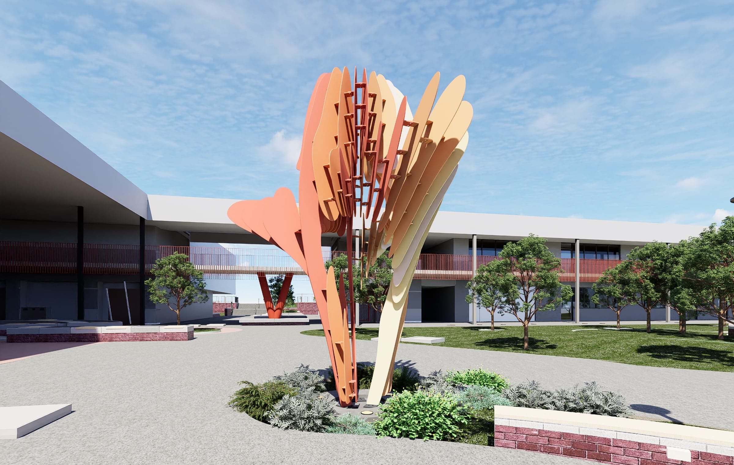 Piara Stage 2 - Inflorescence — Percent for Art: Facade Screen, Piara Waters Secondary College