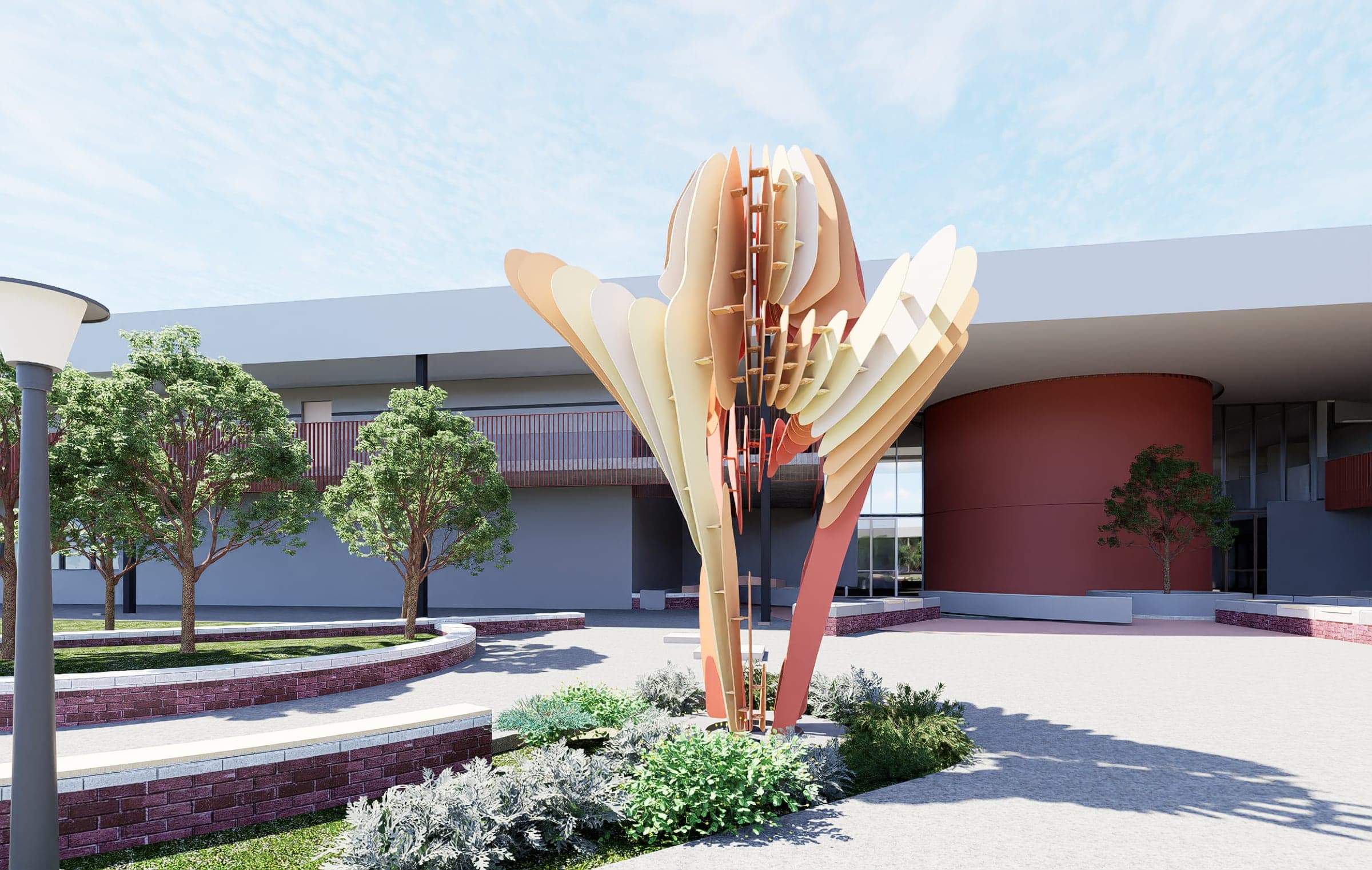Piara Stage 2 - Inflorescence — Percent for Art: Facade Screen, Piara Waters Secondary College
