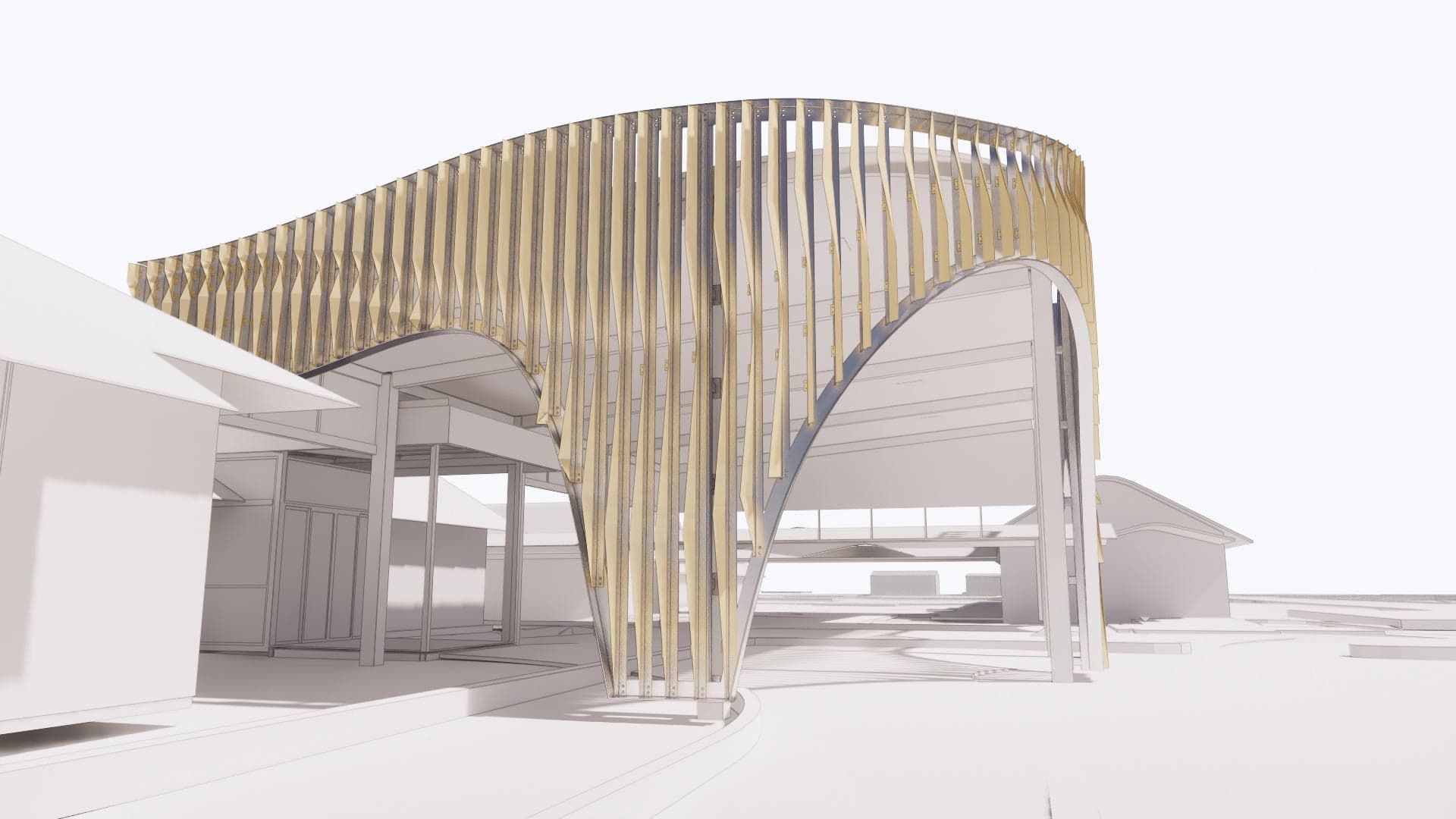Pleated Histories — Percent for Art: Screen Facade, Broome North Regional Tafe