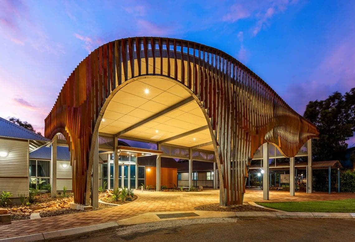 Pleated Histories — Percent for Art: Screen Facade, Broome North Regional Tafe