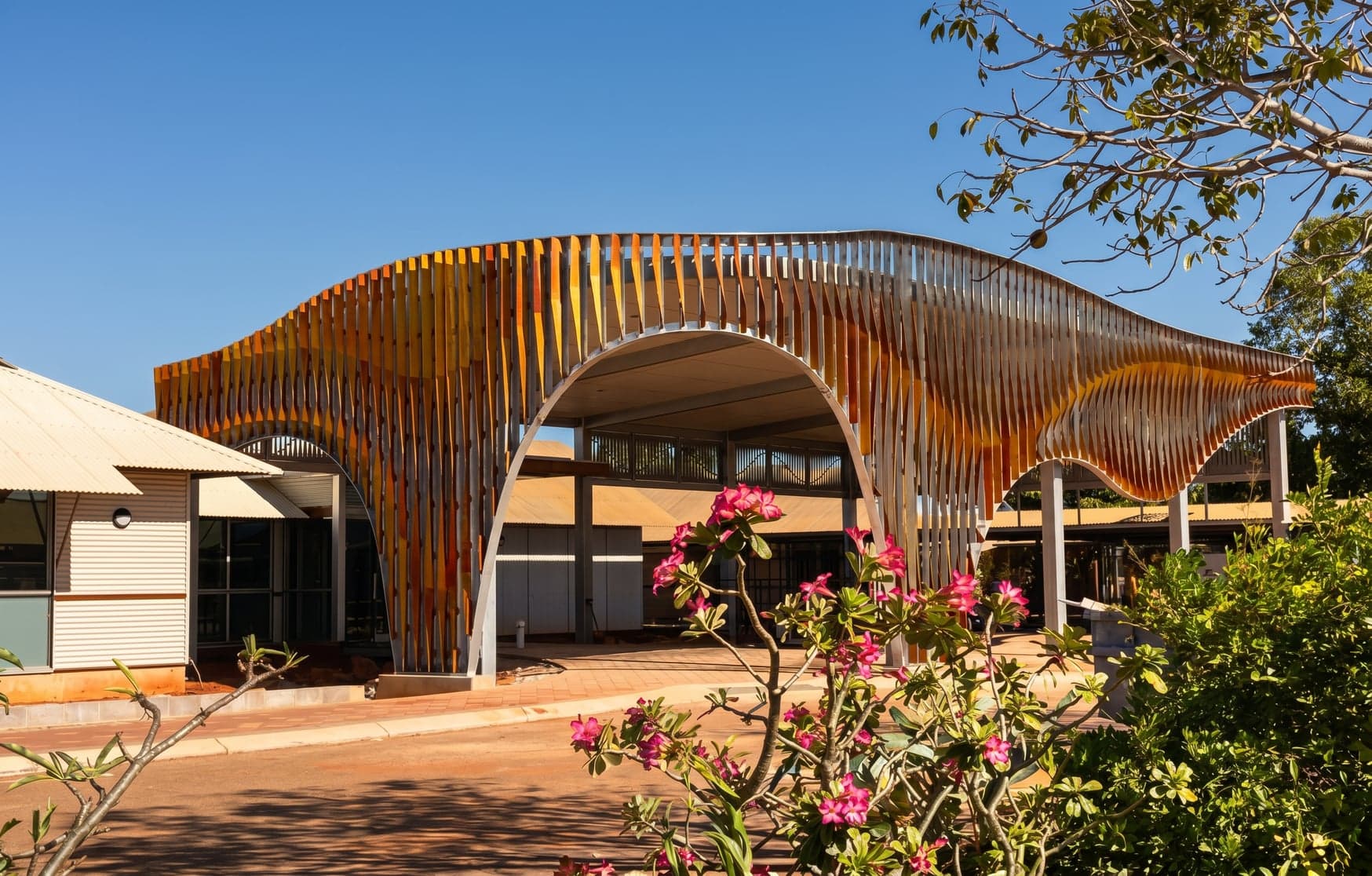 Pleated Histories — Percent for Art: Screen Facade, Broome North Regional Tafe