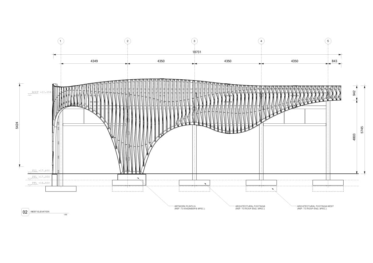 Pleated Histories — Percent for Art: Screen Facade, Broome North Regional Tafe