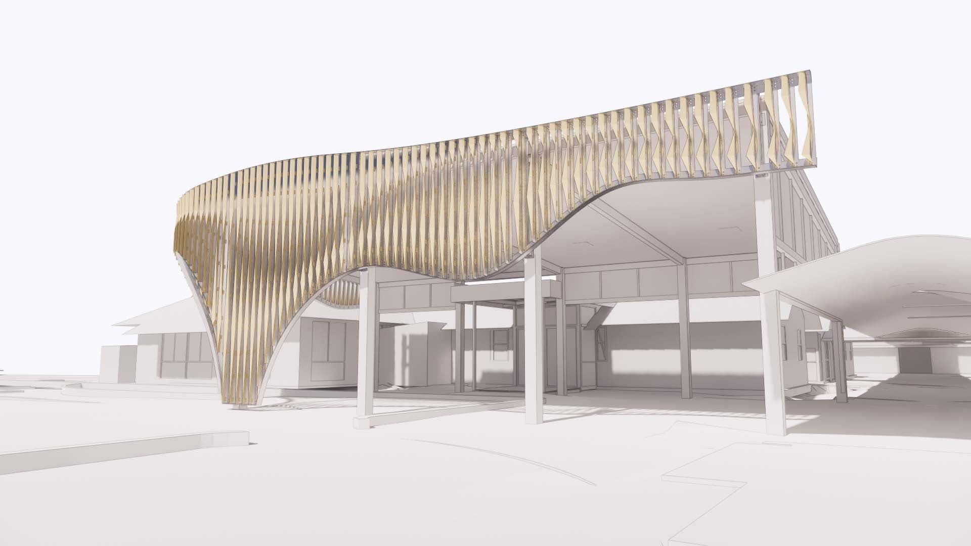 Pleated Histories — Percent for Art: Screen Facade, Broome North Regional Tafe