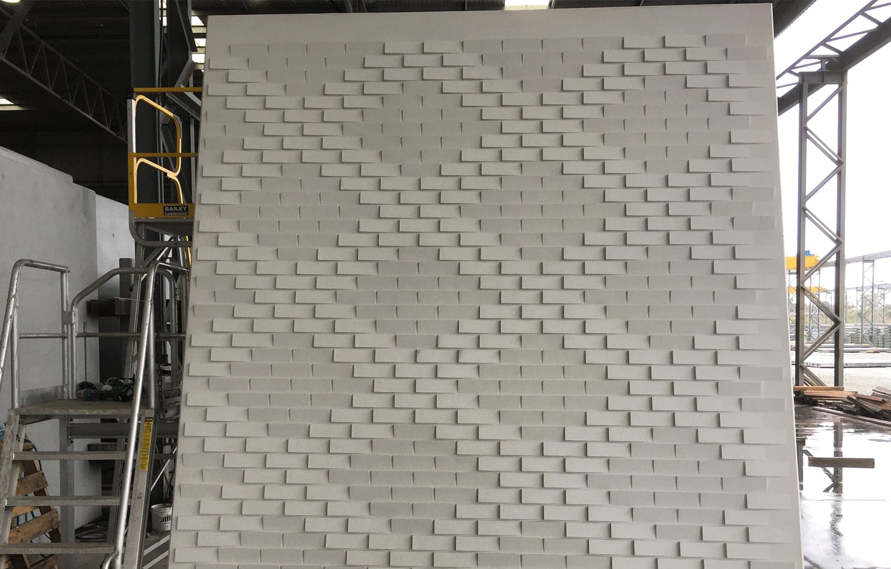 Queenslea — Lenticular Brick Wall and Custom precast concrete panels, Claremont, WA